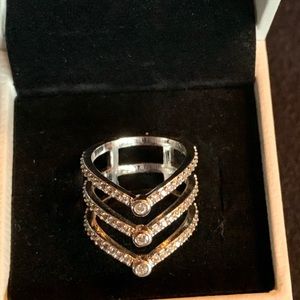 Rhodium Plated Ring
